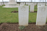 Warlincourt Halte British Cemetery, Saulty, France